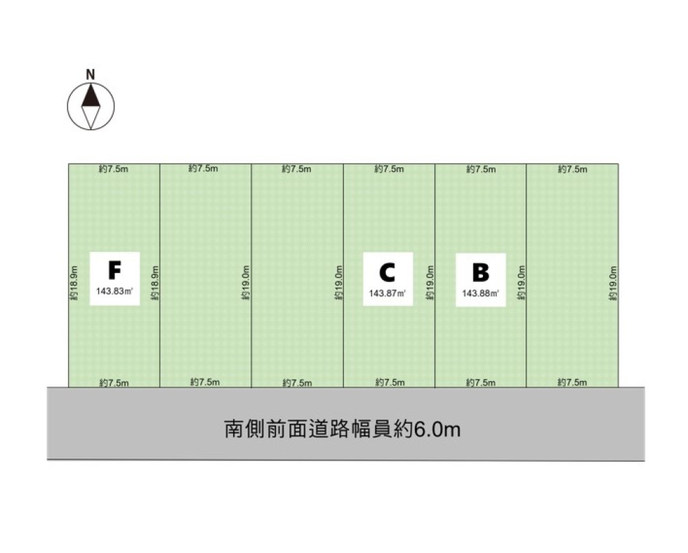 岡崎市河原町　全6区画　C区画 画像5