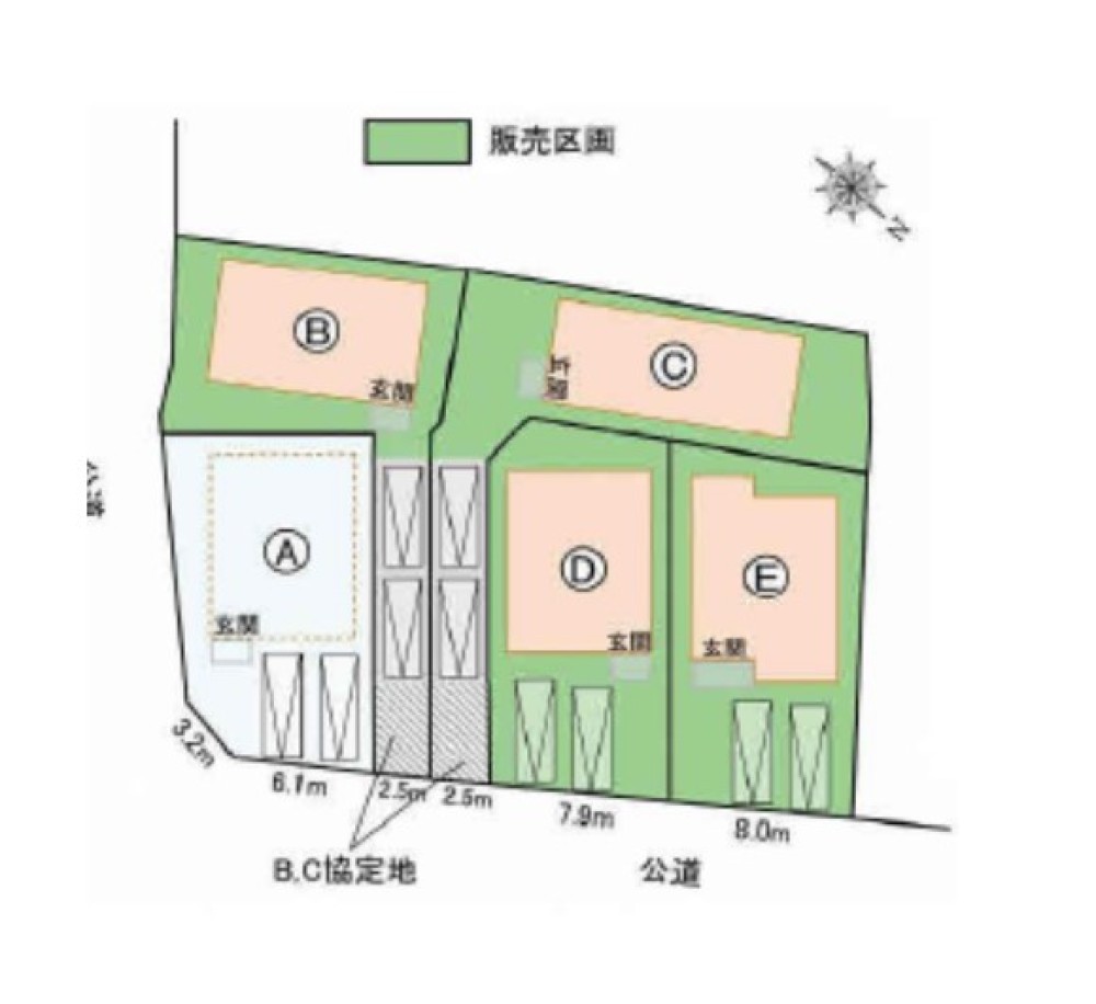 知多市新知　全５棟　E棟 画像1