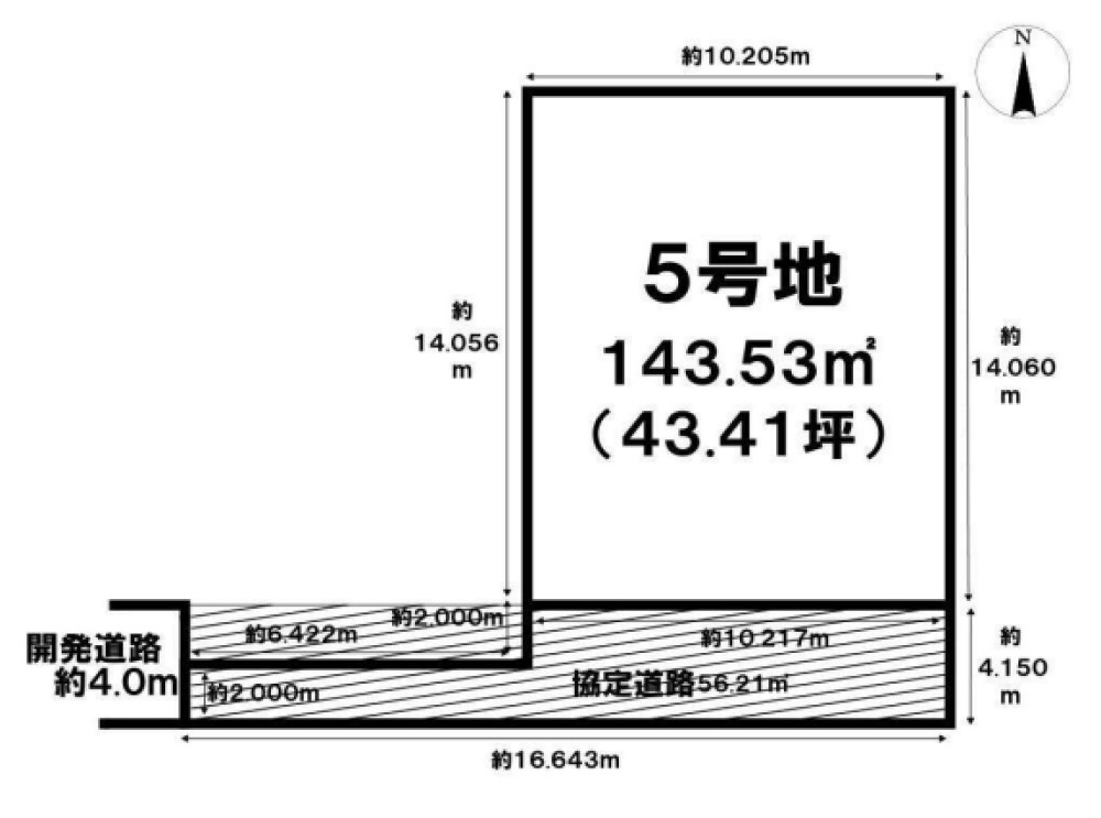 一宮市今伊勢町　全5区画　5号地 画像1