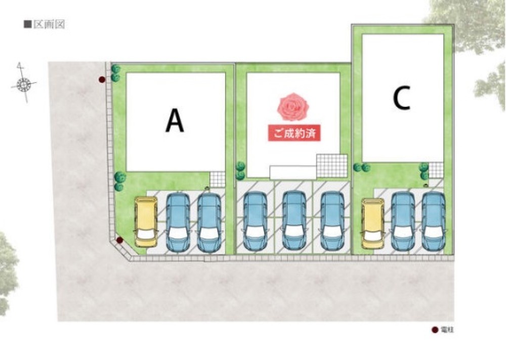 北名古屋市中之郷諏訪　全3区画　A区画 画像3