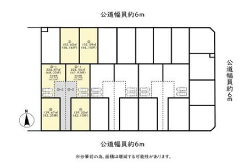 春日井市白山町　全24区画　21区画 画像1